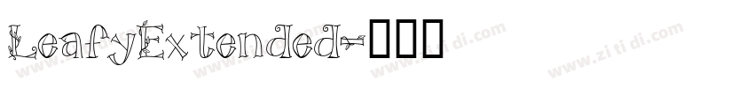 LeafyExtended字体转换