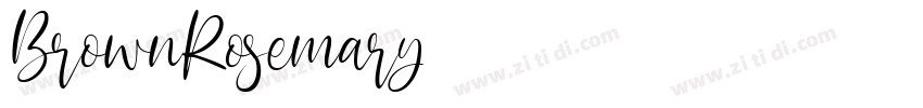 BrownRosemary字体转换