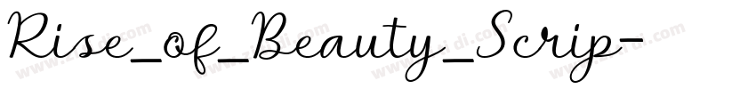 Rise_of_Beauty_Scrip字体转换