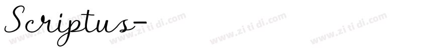 Scriptus字体转换
