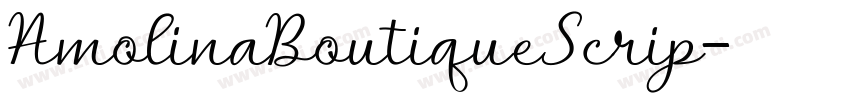 AmolinaBoutiqueScrip字体转换