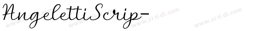 AngelettiScrip字体转换