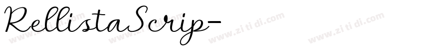 RellistaScrip字体转换