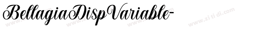 BellagiaDispVariable字体转换