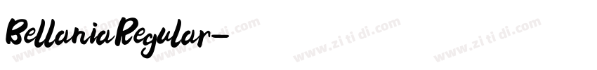 BellaniaRegular字体转换