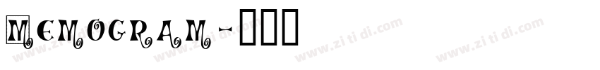 Memogram字体转换