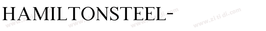HamiltonSteel字体转换