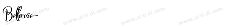 Bellerose字体转换