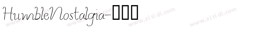 HumbleNostalgia字体转换