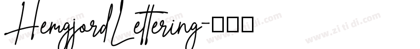 HemgjordLettering字体转换