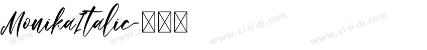 MonikaItalic字体转换