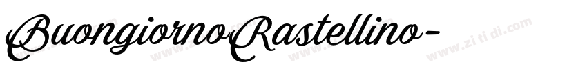 BuongiornoRastellino字体转换