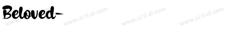 Beloved字体转换