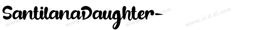 SantilanaDaughter字体转换