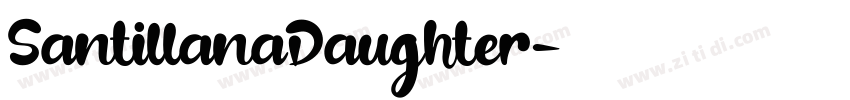 SantillanaDaughter字体转换