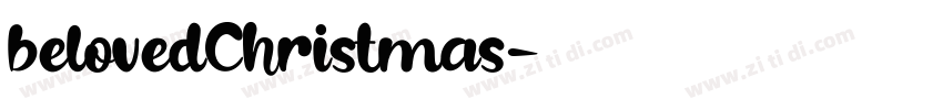belovedChristmas字体转换