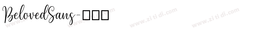 BelovedSans字体转换