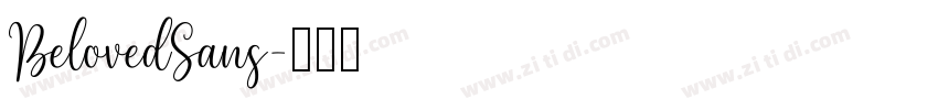 BelovedSans字体转换
