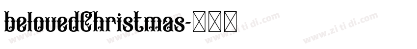 belovedChristmas字体转换