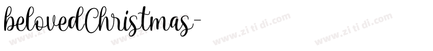 belovedChristmas字体转换