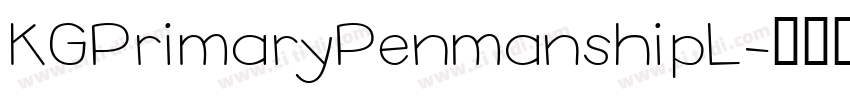 KGPrimaryPenmanshipL字体转换