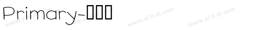 Primary字体转换