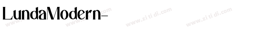 LundaModern字体转换