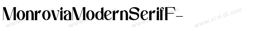 MonroviaModernSerifF字体转换
