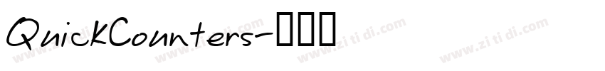 QuickCounters字体转换