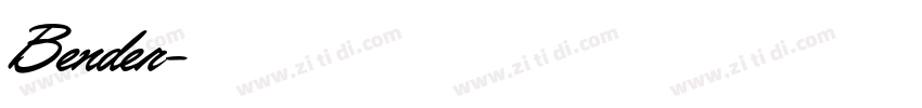 Bender字体转换