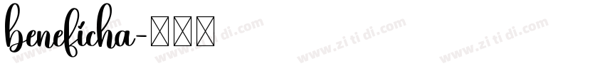 beneficha字体转换