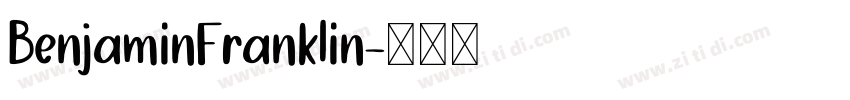 BenjaminFranklin字体转换