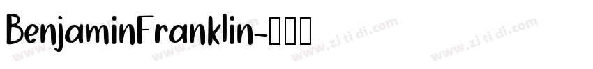 BenjaminFranklin字体转换