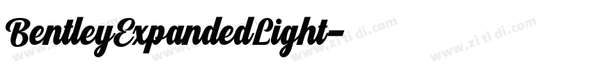 BentleyExpandedLight字体转换