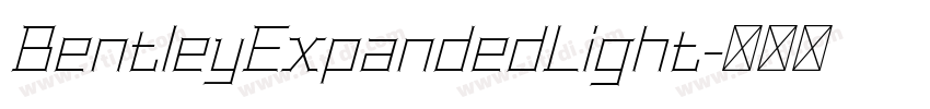 BentleyExpandedLight字体转换
