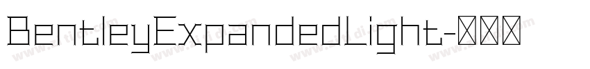 BentleyExpandedLight字体转换
