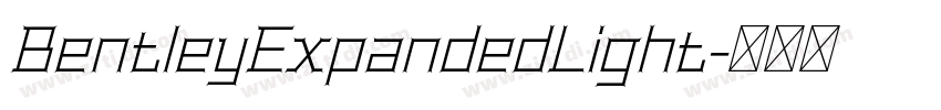 BentleyExpandedLight字体转换