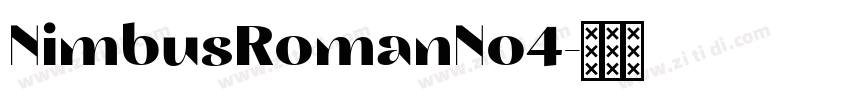 NimbusRomanNo4字体转换