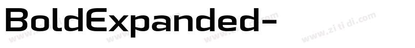 BoldExpanded字体转换