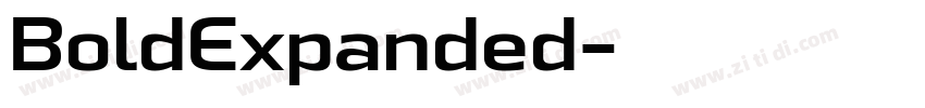 BoldExpanded字体转换