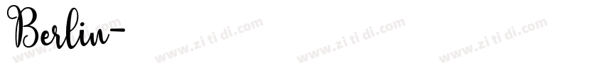 Berlin字体转换