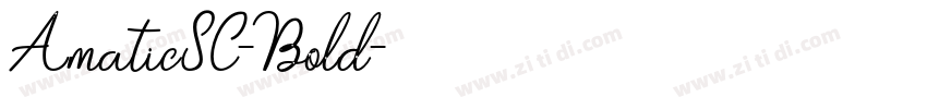AmaticSC-Bold字体转换