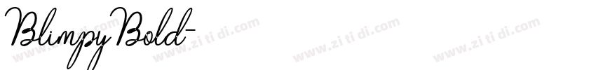 BlimpyBold字体转换