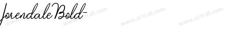 JorendaleBold字体转换