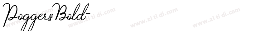PoggersBold字体转换