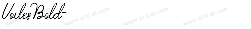 VoilesBold字体转换 VoilesBold字体转换