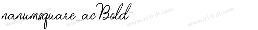 nanumsquare_acBold字体转换 nanumsquare_acBold字体转换