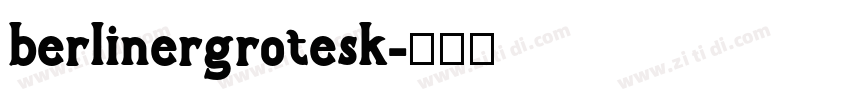 berlinergrotesk字体转换
