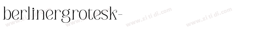 berlinergrotesk字体转换