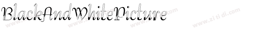 BlackAndWhitePicture字体转换